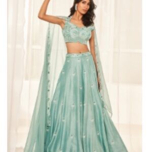 Candy Blue Lehenga Set
